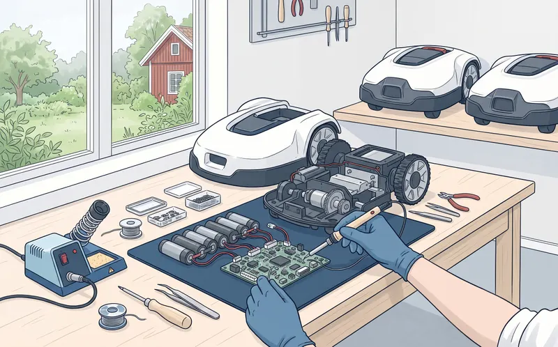 Robotklipparklinik — A second life for robot lawn mowers